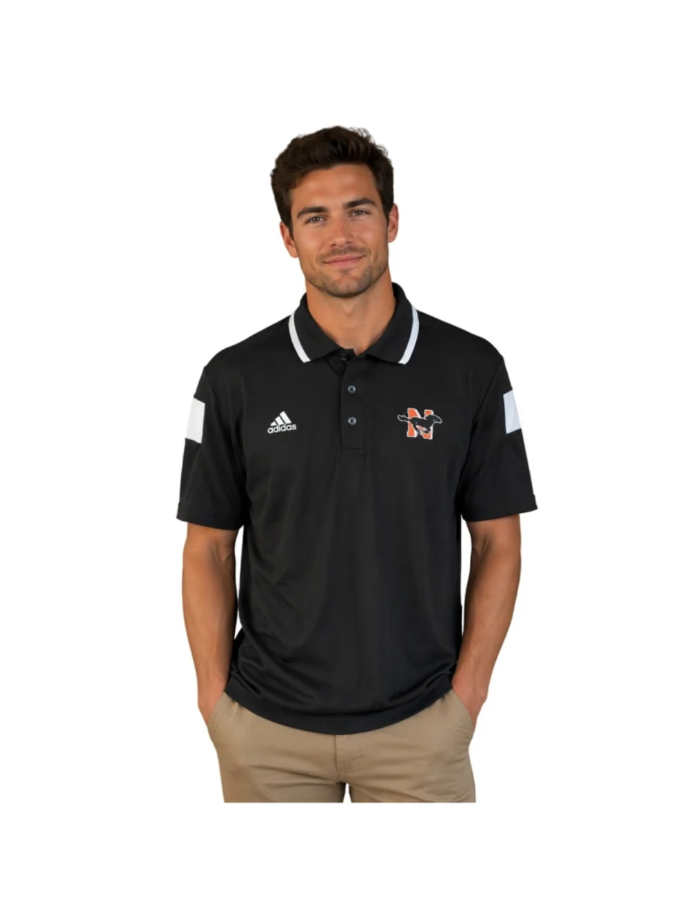 NWT Northville Mustangs Adidas performance polo sz L climalite lightweight NEW